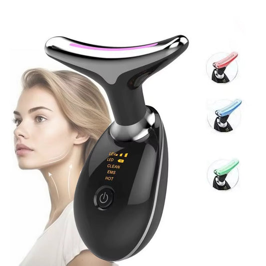 Face Lift 3 Colors/7 Colors Face Neck Massager Electric Skin Tightening Device LED Beauty Instrument Wrinkle Remover